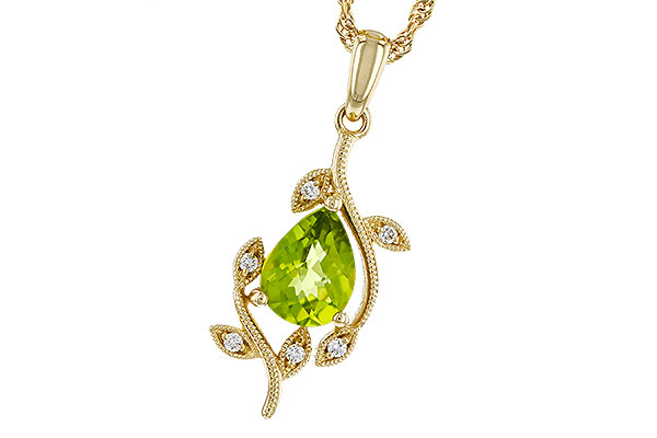 A329-66585: NECKLACE 1.16 PERIDOT 1.21 TGW (8x6MM PER)