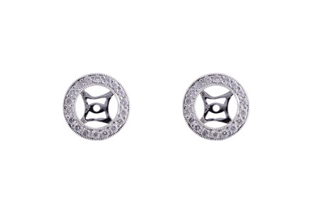 C238-78385: EARRING JACKET .32 TW (FOR 1.50-2.00 CT TW STUDS)