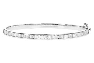 C328-73894: BANGLE 1.02 TW BAGUETTE DIAMONDS