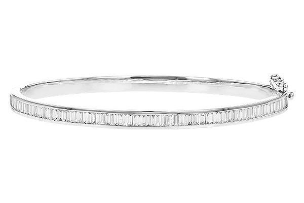 C328-73894: BANGLE 1.02 TW BAGUETTE DIAMONDS