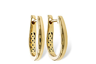 D329-69339: GOLD EARRINGS (15MM)