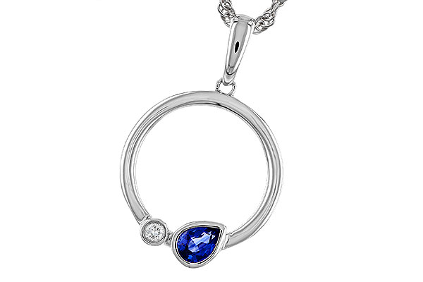 E329-65712: NECKLACE .26 SAPPHIRE .28 TGW