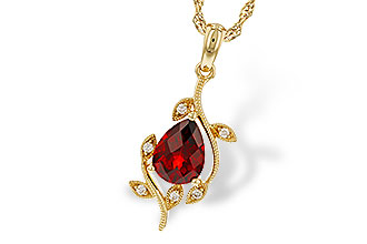 E329-70203: NECKLACE 1.34 GARNET 1.39 TGW (8X6MM GAR)