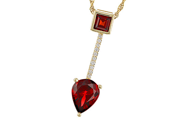 G329-65648: NECKLACE 2.15 GARNET 2.20 TGW