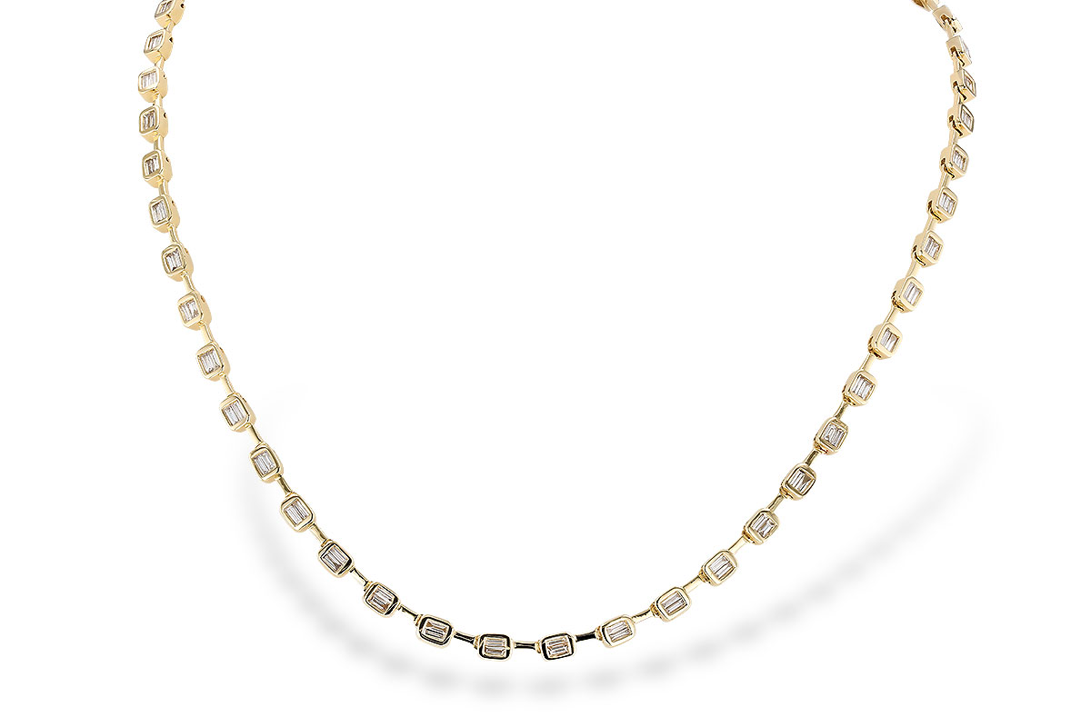 H328-77493: NECKLACE 2.05 TW BAGUETTES (17 INCHES)