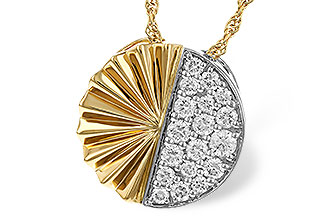 H329-70184: NECKLACE .50 TW