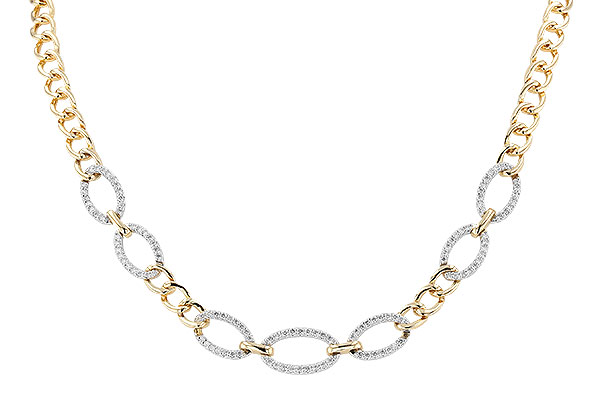 K328-74766: NECKLACE 1.12 TW (17")(INCLUDES BAR LINKS)
